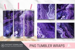 3D Purple Shades Of Acrylic Pouring Tumbler wrap Product Image 1