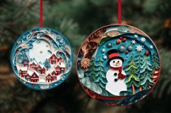 3D Quilling Christmas Ornaments Sublimation Bundle PNG Product Image 5