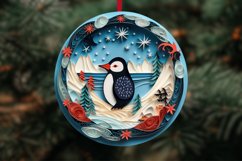 3D Quilling Christmas Ornaments Sublimation Bundle PNG Product Image 6