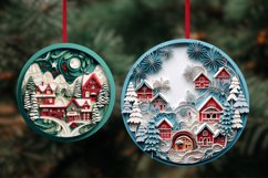 3D Quilling Christmas Ornaments Sublimation Bundle PNG Product Image 7