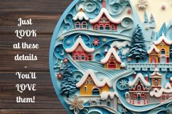 3D Quilling Christmas Ornaments Sublimation Bundle PNG Product Image 3