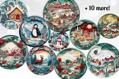 3D Quilling Christmas Ornaments Sublimation Bundle PNG Product Image 9