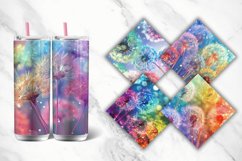 3D Rainbow Dandelions Flower Tumbler Wrap Bundle Product Image 2