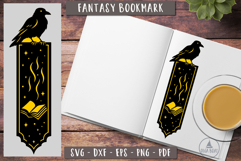 3d Raven Book Magic Crow SVG Papercut