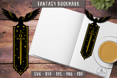 3d Raven Sword Crow Fantasy Bookmark SVG Papercut