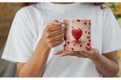 3D Red Heart | Mug sublimation design Product Image 3