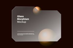 3d render glass morphism effect presentation mockup isolated Product Image 1