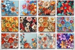 3D Retro Flower Tumbler wrap Bundle Product Image 3