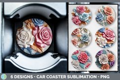 Bundle of six 3D Car Coaster designs.