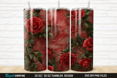 3D Roses Flower 20/30oz Skinny Tumbler Product Image 1