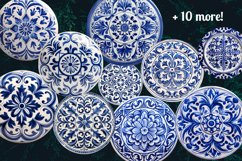 Italian Tiles Christmas Ornaments Sublimation Bundle PNG Product Image 9