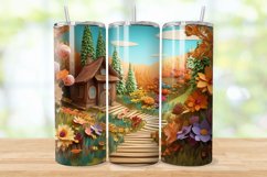 country,scenery,cottage,autumn tumbler wrap,autumn landscape,mountain tumbler,skinny tumbler wrap,3d landscape,3d tumbler wrap,landscape tumbler,river tumbler wrap,3d mountains,3d tumbler design,tumbler wrap,tumbler design,sublimation design