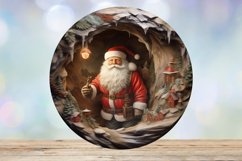 3D Santa Christmas Ornament PNG Sublimation Clipart Product Image 3