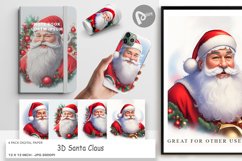 Digital Paper 3D Santa Claus Product Image 1