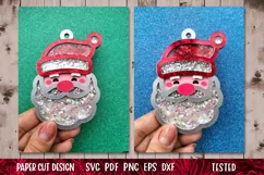 Santa Claus Confetti Shaker | 3D Santa Claus Ornament SVG Product Image 11