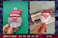 Santa Claus Confetti Shaker | 3D Santa Claus Ornament SVG Product Image 13
