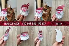 Santa Claus Confetti Shaker | 3D Santa Claus Ornament SVG Product Image 9