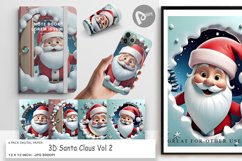 Digital Paper 3D Santa Claus Product Image 1