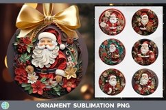 Bundle of six Watercolor Christmas Ornament designs.
