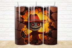 3D Scarecrow Cracked Hole 20oz/30oz Skinny Tumbler Product Image 1