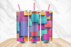 3D Seamless Abstract Colorful Geometric Tumbler wrap Bundle Product Image 4