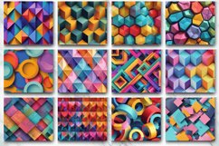 3D Seamless Abstract Colorful Geometric Tumbler wrap Bundle Product Image 3
