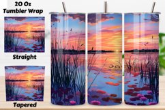 3D Seamless Spring Landscape Tumbler Wrap, Seamless Spring