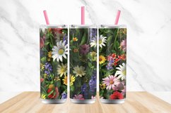 3D Seamless Spring Wildflowers Tumbler wrap Bundle Product Image 4