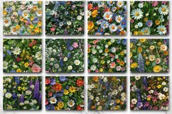 3D Seamless Spring Wildflowers Tumbler wrap Bundle Product Image 3