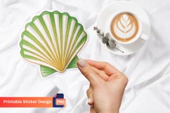 3D Seashell Sticker, Nautical Wall Art, Beach Decorations Product Image 1