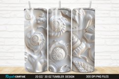 3D Seashell 20/30oz Skinny Tumbler Product Image 1