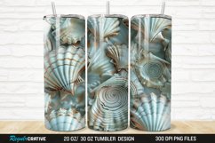 3D Seashell 20/30oz Skinny Tumbler Product Image 1