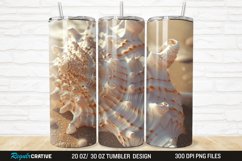 3D Seashell 20/30oz Skinny Tumbler Product Image 1