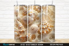 3D Seashell 20/30oz Skinny Tumbler Product Image 1