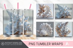 3D Seashell Tumbler wrap Product Image 1