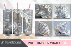 3D Seashell Tumbler wrap Product Image 1