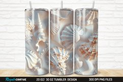 3D Seashell 20/30oz Skinny Tumbler Product Image 1