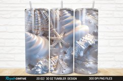 3D Seashell 20/30oz Skinny Tumbler Product Image 1