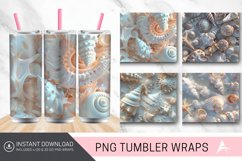 3D Seashells Tumbler Wrap Product Image 1