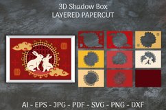 Chinese 3D Shadow Box Layered Papercut Product Image 1