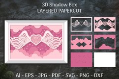 Valentine 3D Shadow Box Layered Papercut Bundle Product Image 4