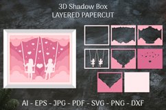 Valentine 3D Shadow Box Layered Papercut Bundle Product Image 6