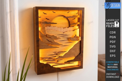 3D Layered Shadow Boxes Laser Cut Bundle | Wall Decor | CNC Product Image 14