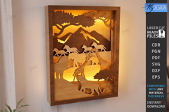 3D Layered Shadow Boxes Laser Cut Bundle | Wall Decor | CNC Product Image 16