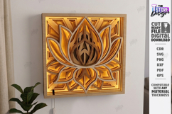 3D Layered Light Box Art Laser Cut | Shadow Box | Wall Art Product Image 1