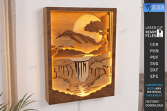3D Layered Shadow Boxes Laser Cut Bundle | Wall Decor | CNC Product Image 2