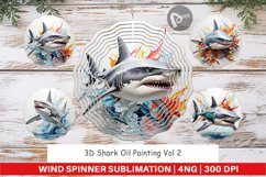 Wind Spinner 3D Shark Painting Product Image 1