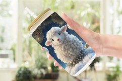 3D Sheep Christmas Glass Can Wraps Product Image 2