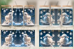 3D Sheep Christmas Glass Can Wraps Product Image 4