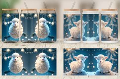 3D Sheep Christmas Glass Can Wraps Product Image 6